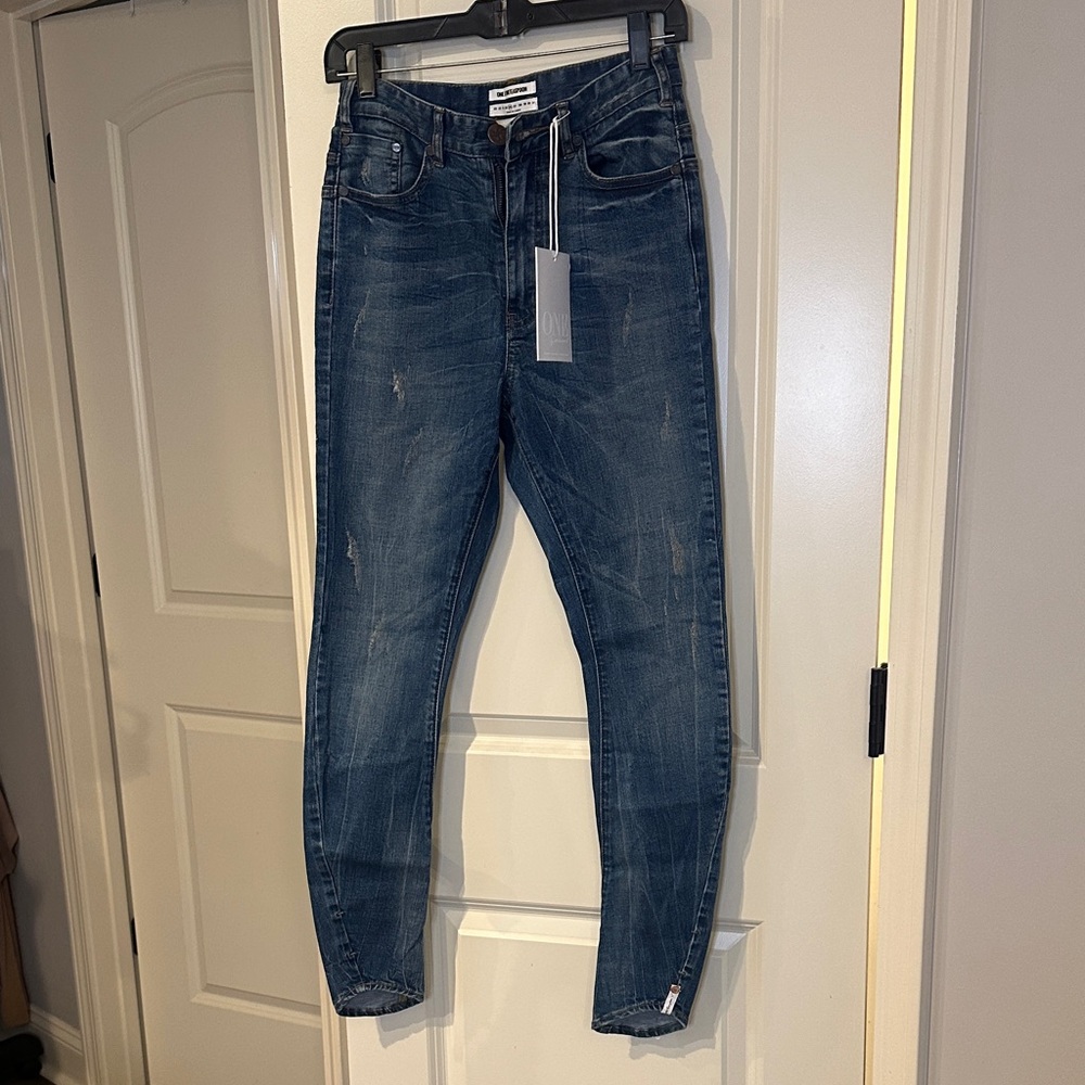One Teaspoon Dark Blue Skinny Jeans